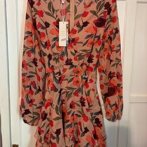 Dokotoo Floral Long Sleeve Dress